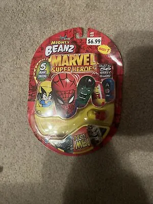 Mighty Beanz 2003 Marvel Super Heroes Series 1 Includes 5 Beanz - SEALED! • $18.95