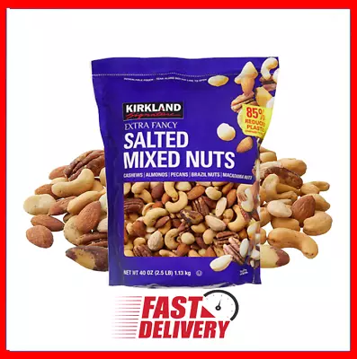 Kirkland Signature Salted Extra Fancy Mixed Nuts Premium 2.5 Lb • $24.90