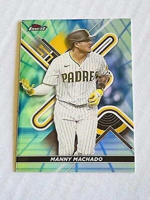 Manny Machado 2022 Topps Finest Aqua Vapor Refractor 053/250 Padres #83 • $4.95