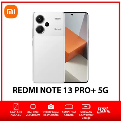 Xiaomi Redmi Note 13 Pro+ Plus 5G Dual SIM Android Mobile Phone –White/8GB+256GB • $709.59