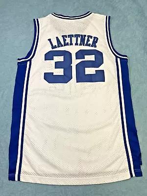 Vintage Duke Christian Laettner Basketball Jersey #32 White Medium • $42.95