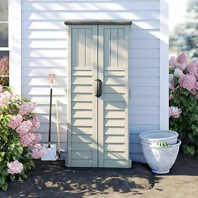 All Weather Vertical Storage Garden Supplies Tool Shed Patios Porches Balconies • $280.54