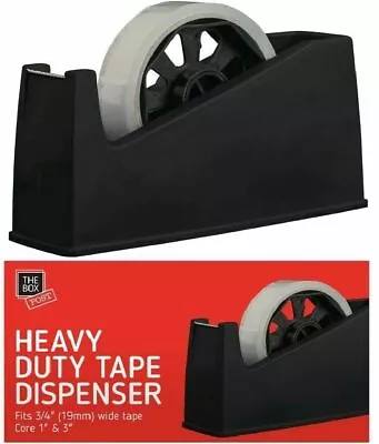 Heavy Duty Tape Dispenser Desktop Office Sellotape Sticky Cellotape Pack Holder • £6.95