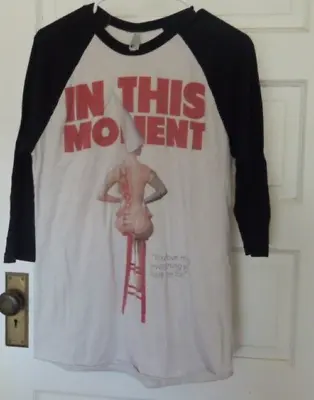 In This Moment Maria Brink Whore Metal Rock Band Tour Raglan T-Shirt Men  Sz MED • $24