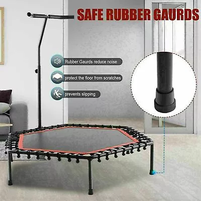 £38.99 • Buy Mini Trampoline Fitness Jumper Rebounder Exercise Gym Bouncer With Handle