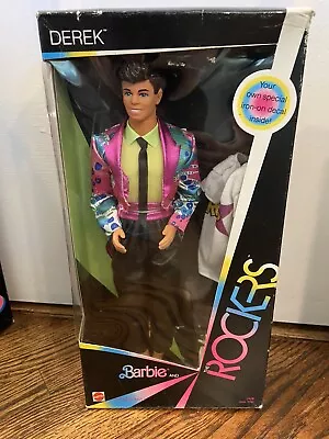 VINTAGE Barbie And The Rockers Derek Doll 1985 Mattel MIB NRFB Box 2428 • $150