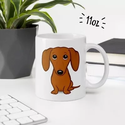 Cute Dachshund Mug Wiener Dog Doxie Pet Lover's Ceramic Coffee Mug Adorable Pupp • $15.99