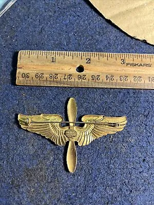 WWII Sterling Silver Pilot Wings 3” ~U.S. Military ~ “Truart Signed”  USA 🔥 • $65