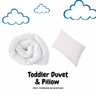 Non Allergenic Baby Cot Bed Duvet & Pillow All Sizes Junior - Sets And Separate • £11.99