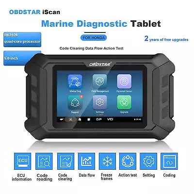 OBDSTAR IScan HONDA Marine Diagnostic Tablet Code Reader Data Flow Action Test • $359