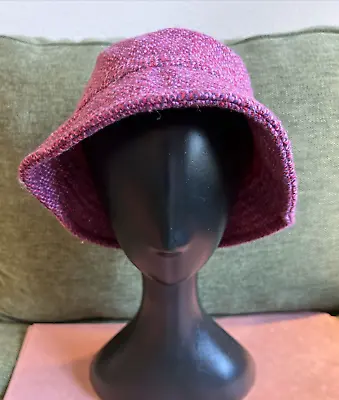 Vintage Amanda Smith Pink/Magenta Tweed Wool Blend Hat • $28