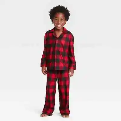 Wondershop Unisex Kid's Holiday Buffalo Check Flannel Matching Family Pajama Set • $8.25