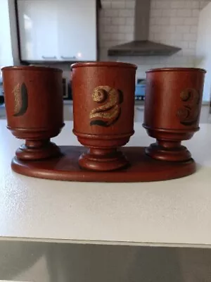 Antique Wooden Church Donation Box Cups Unusual Congregation  • £16.11