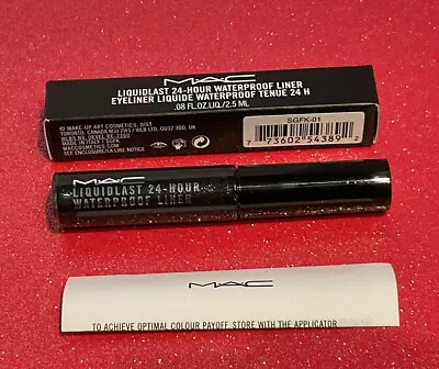 $25 • Buy Mac Liquidlast Liner Liquid Eyeliner Wet Road Full Size 0.08 Oz New In Box