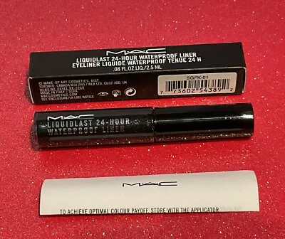 Mac Liquidlast Liner Liquid Eyeliner Wet Road Full Size 0.08 Oz New In Box • $25