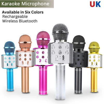 $21.69 • Buy Karaoke Microphone Kids Wireless Bluetooth Speaker Handheld Mic USB Player - UK