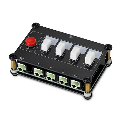 Mini 4-Way 3.5mm AUX Switcher Box Analog Audio Selector Headphone Jack Splitter • £29.99