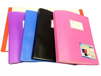 Flexicover A4 Display Book Presentation Folder Business Portfolios 104 Pockets • £8.49