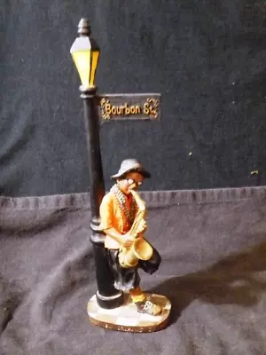 New Orleans Jazz Bourbon St Sax Player 10” • $0.99