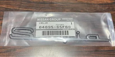 Nissan OEM S14 Black Chrome Silvia Trunk Lid Emblem Boot Badge 84895-65F60 • $143.94