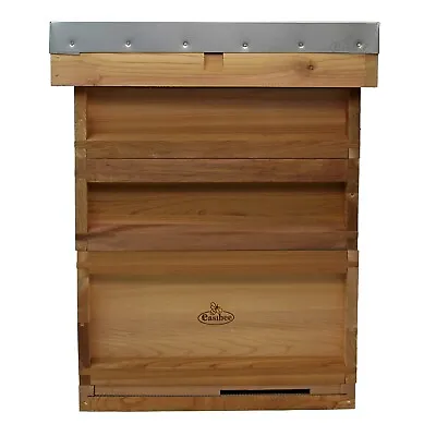 National Bee Hive Bee Keeping Cedar 2 Super 1 Brood Beekeeping Beehive Easibee • £179.99