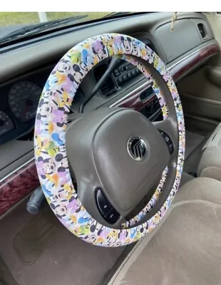 MICKEY & Friends Steering Wheel Cover / Cute Mickey Mouse Auto Accessories  • $14.95