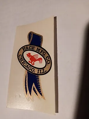 Pace Mfg. Co Logo Dark Blue Slot Machine  Water Slide Decal • $6.99