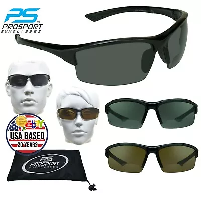 Polarized Bifocal Sunglasses Smoke & Brown Lens Black Frame Men And Women TR90 • $36.99