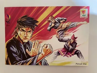 Indonesia Postcard Pencak Silat • $3.79