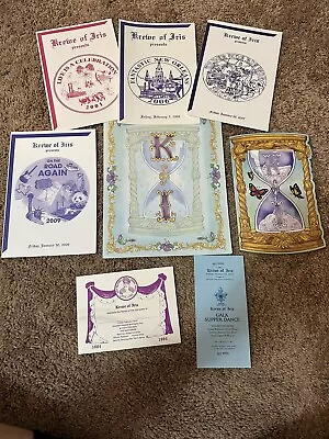 Lot Of 8 Krewe Of Iris Memorabilia- Mardi Gras Krewe Favor • $19.99