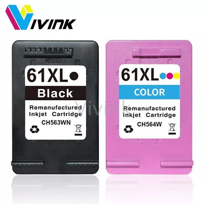 Compatible 61XL Ink Cartridge For HP Deskjet 1000 2540 3050 Officejet 4630 2620 • $49.91