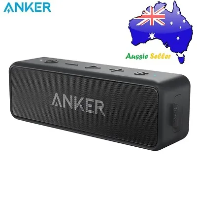 $120 • Buy Anker SoundCore 2 Portable Bluetooth Speaker IPX7 12W Power - Black AU STOCK