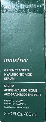 New In Box  Innisfree Green Tea Seed Hyaluronic Serum 80ml Exp 02/2026 • $13