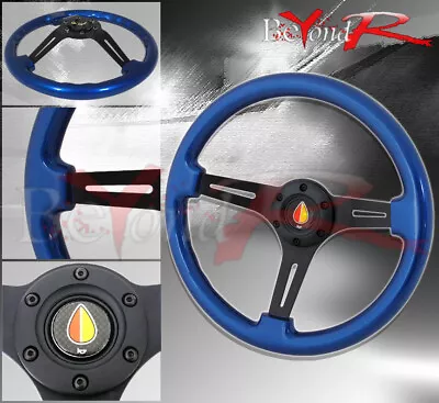 Tracking Drifting Road Tuning Sport Steering Wheel Jdm Leaf Button Logo Vip • $67.99