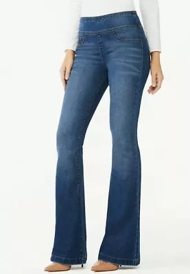 Sofia Jeans By Sofia Vergara Melisa Super High Rise Flare Pull On Med Wash • $24.99