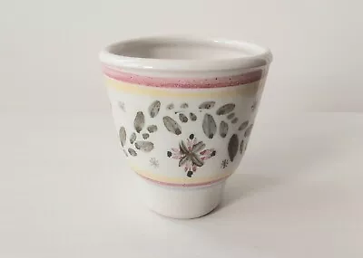 Vintage Rye Pottery  Hand Decorated Vase / Pot 10.5cm Tall • £12