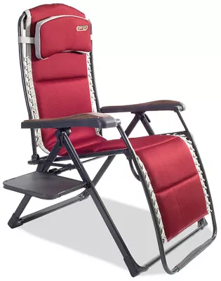 Quest Leisure Bordeaux Pro Relax XL Chair With Side Table Camping Garden (F1343) • £164.35