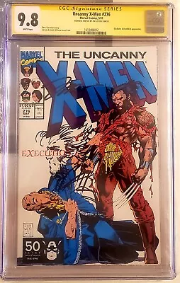 Uncanny XMEN #276 CGC SS 9.8 Signed Original Sketch Art Wolverine By Jim Lee 97 • $2599.99
