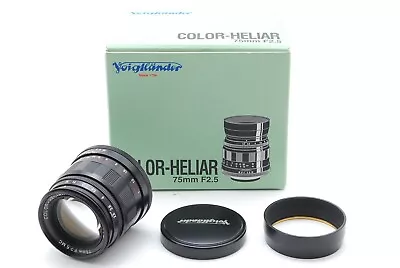 【MINT BOXED】Voigtlander COLOR HELIAR 75mm F/2.5 MC L39 Ltm Leica L Screw JAPAN • $429.99