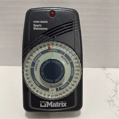 Matrix MR 500 Quartz Metronome WORKS • $13.99