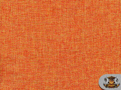 Polyester Vintage Linen Look ORANGE  Fabric / 60  W / Sold By The Yard • $6.90