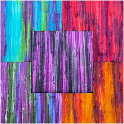 100% Cotton Batik Fabric John Louden Tie Dye Abstract Gaunt Street 110cm Wide • £5.50