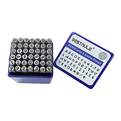 42PCS Metal Stamping Kit Number And Letter Stamp Set (A-Z 0-9 And&Love Sym... • $21.27