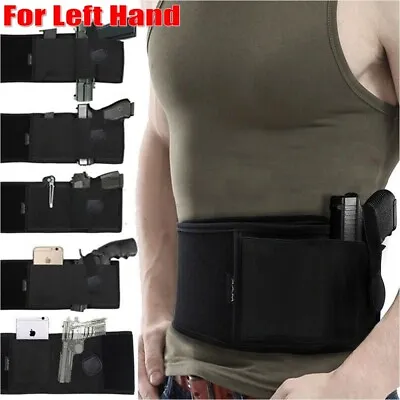 Belly Band Holster Concealed Left Hand Carry Gun Waist Under Shirt Hidden Belt • $14.99