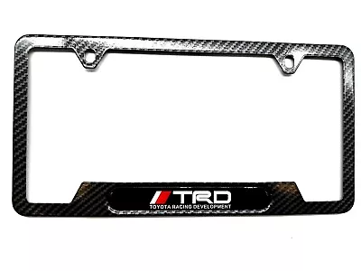 Carbon Fiber License Plate Frame Toyota TRD Tacoma Tundra 4Runner Supra Corolla • $18.95