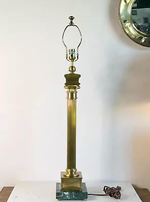 Vintage Chapman Empire Brass Regency Lamp 1980’s • $185