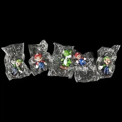 Super Mario Bros Toys Figures Yoshi Luigi Cake Toppers Party Gift • $13.67