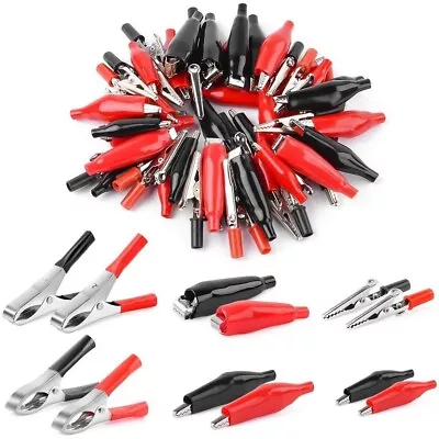 60 Pc Alligator Clip Assortment Set Test Lead Electrical Battery Clamp Connector • $19.99