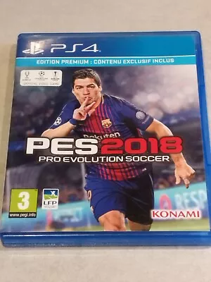 Pes Pro Evolution Soccer 2018 Sony PS4 PLAYSTATION 4 Slim PS5 • $51.38