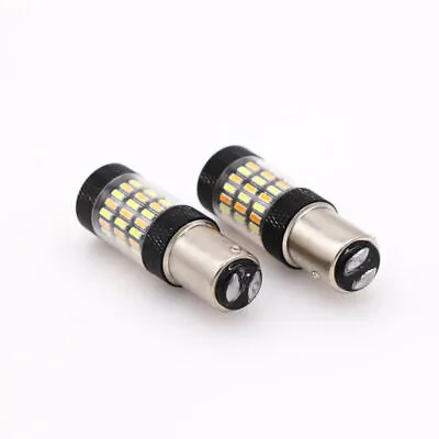 Switchback LED Turn Signal Lights 60SMD High Power Super Bright Replacement Bulb • $17.76